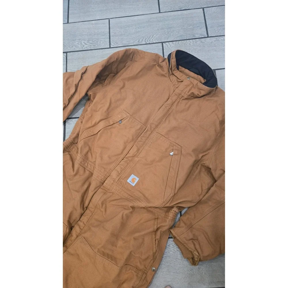 Carhartt Washed Duck Insulated Coverall 3XL Regular Brown OX4396-M NWT